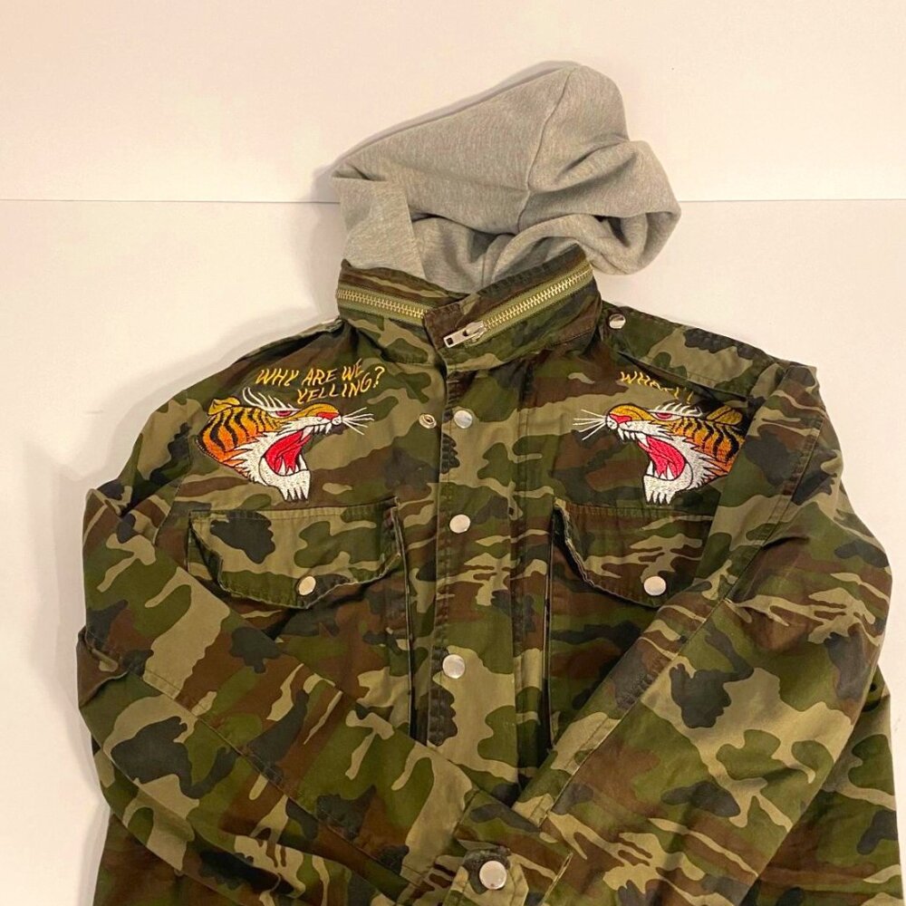 UNIF X UO Tiger Yell Camo Jacket.